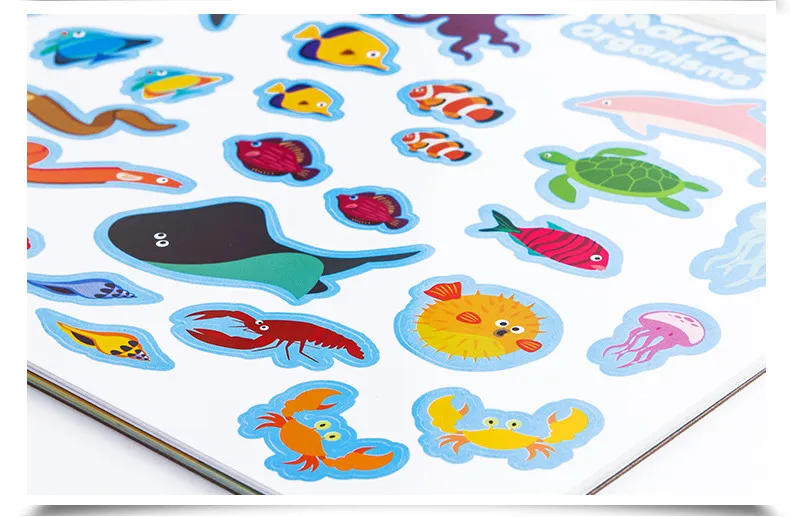 Более 140 шт детская брендовая многоразовая наклейка/Детская 5 сцен 34*25 наклейки книга для классических игрушек