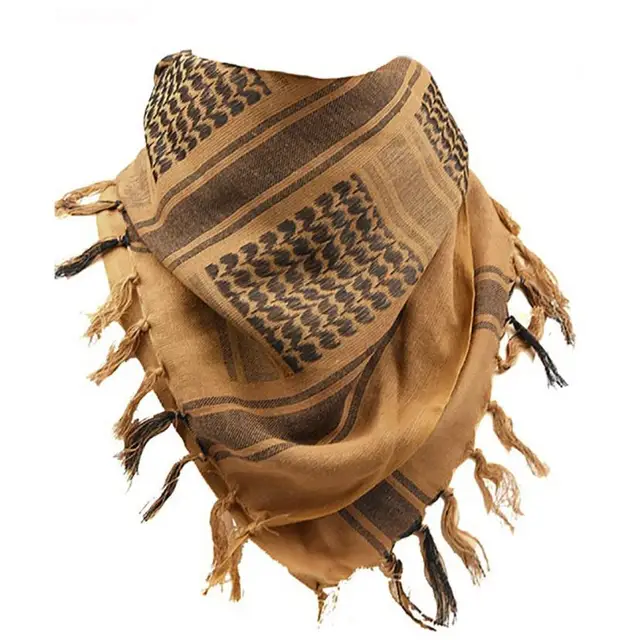 100% Cotton Military Shemagh Tactical Desert Scarf Keffiyeh