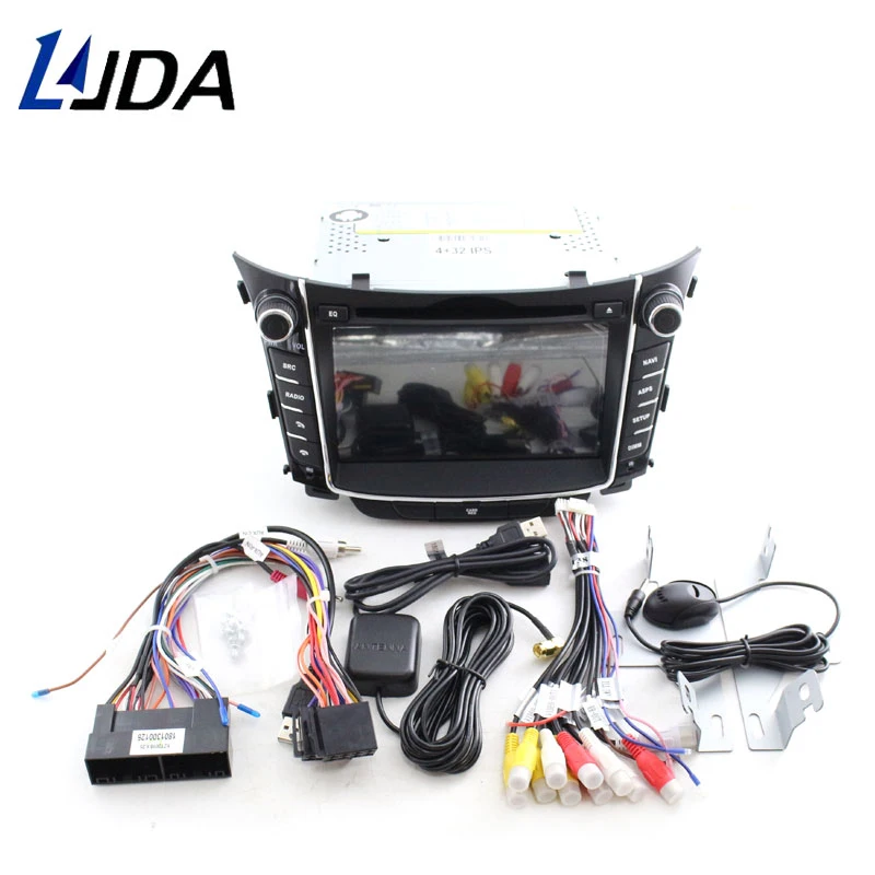 LJDA Android 9,0 автомобильный dvd-плеер для hyundai I30 Elantra GT 2012 2013 2 Din Автомобильный Радио gps стерео Мультимедиа Аудио