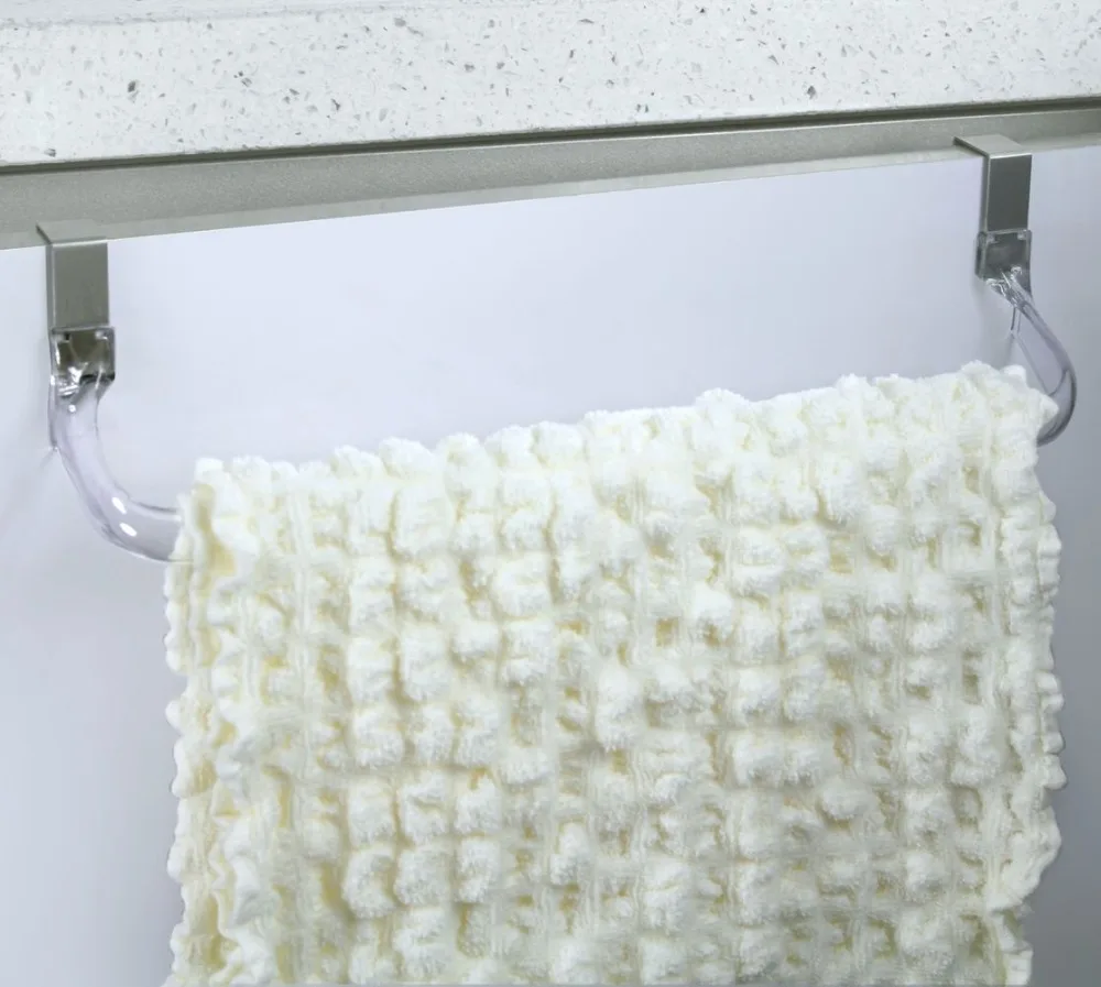 Keuken opknoping opslag rail ladekast kast handdoek haak plastic badkamer storage tool rvs over de deur.jpg