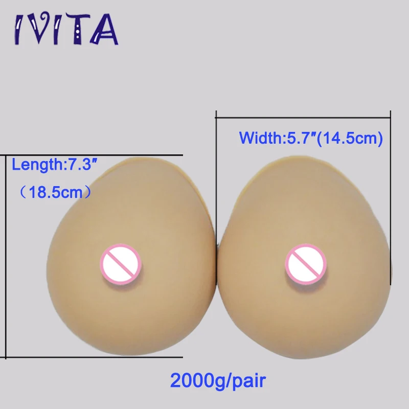 2000g/Pair Sutan Realistic Silicone Breast Forms False Fake Breast Artificial Boobs Silicone Breast Prosthesis Mastectomy