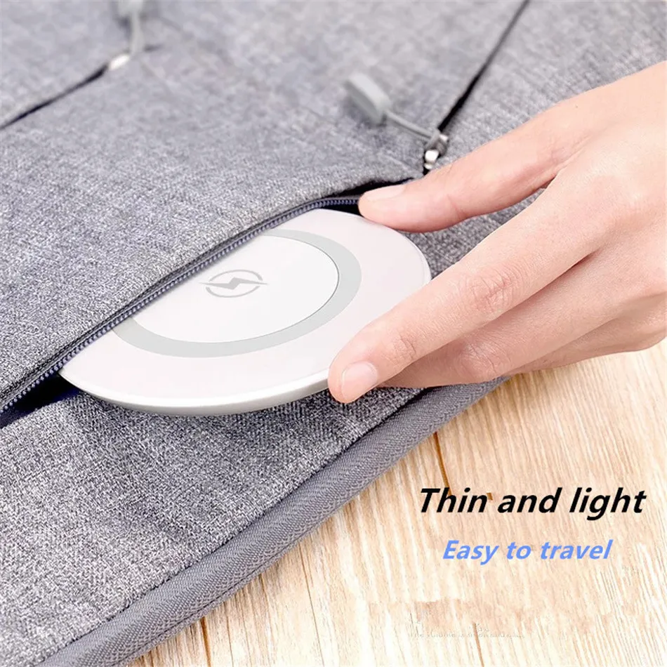 !ACCEZZ 5W QI Wireless Charger Pad For Samsung S8 S7 S9 Plus Note8 LED Cooling Vent Charger For iPhone X 10 8 Plus Charging Pad (5)