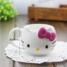 MINI 50 ml Cartoon keramik-tasse hallo kitty Individualität Becher tasse für kaffee milch und tee wasser 6*6 cm schöne mini tassen für kinder