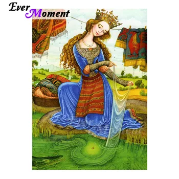 

Ever Moment Diamond Painting Princess Washing Hobby 5D DIY Handmade Decoration For Home Diamond Embroidery Full Square 3F1436