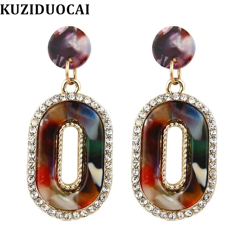 Kuziduocai 2019 новые модные ювелирные изделия панк Bohe из акрилового ацетатного волокна