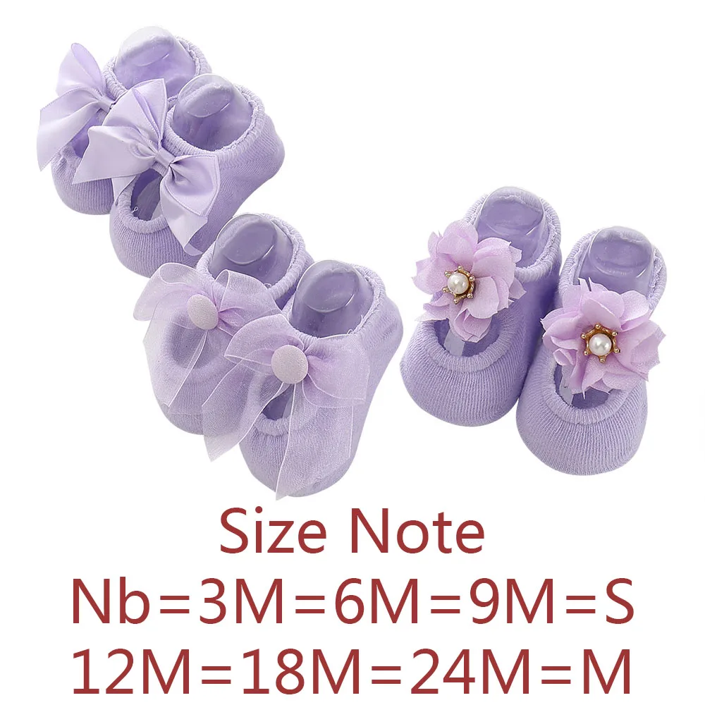 3 пара/лот; SLAIXIU; хлопковые кружевные носки для новорожденных; носки для девочек; подарок принцессы на День рождения; одежда для малышей; От 1 до 3 лет для малышей - Цвет: Purple