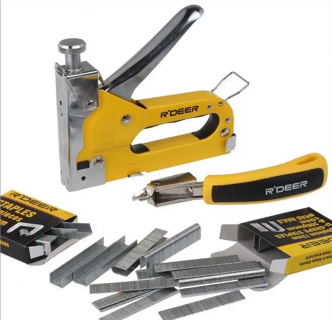 R'DEER high quality staple gun tacker&remover set hand tools NO.HR 709in Pliers from Tools on