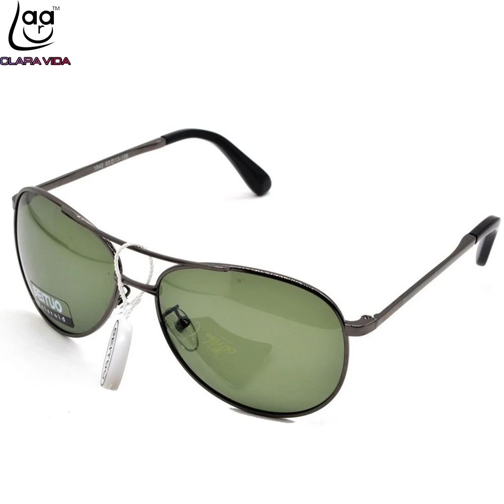 Summer Style Men Polarized Light sunglasses Double Bridge UV400