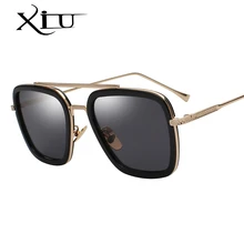XIU новые модные солнцезащитные очки с большими рамами Мужские квадратные модные очки для женщин высококачественные ретро солнцезащитные очки винтажные