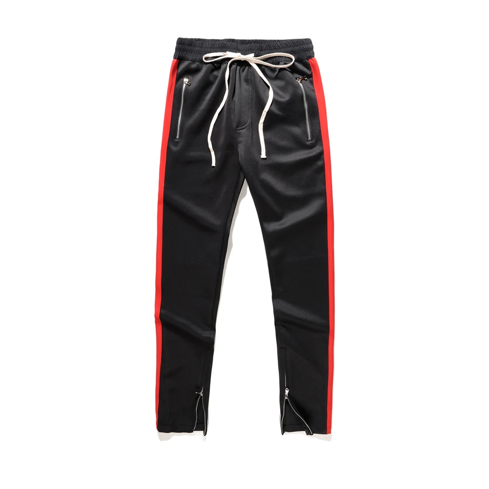 Высокое качество новые клетчатые брюки Лоскутные джоггеры длинные брюки мужские хип-хоп повседневные спортивные брюки на молнии брюки