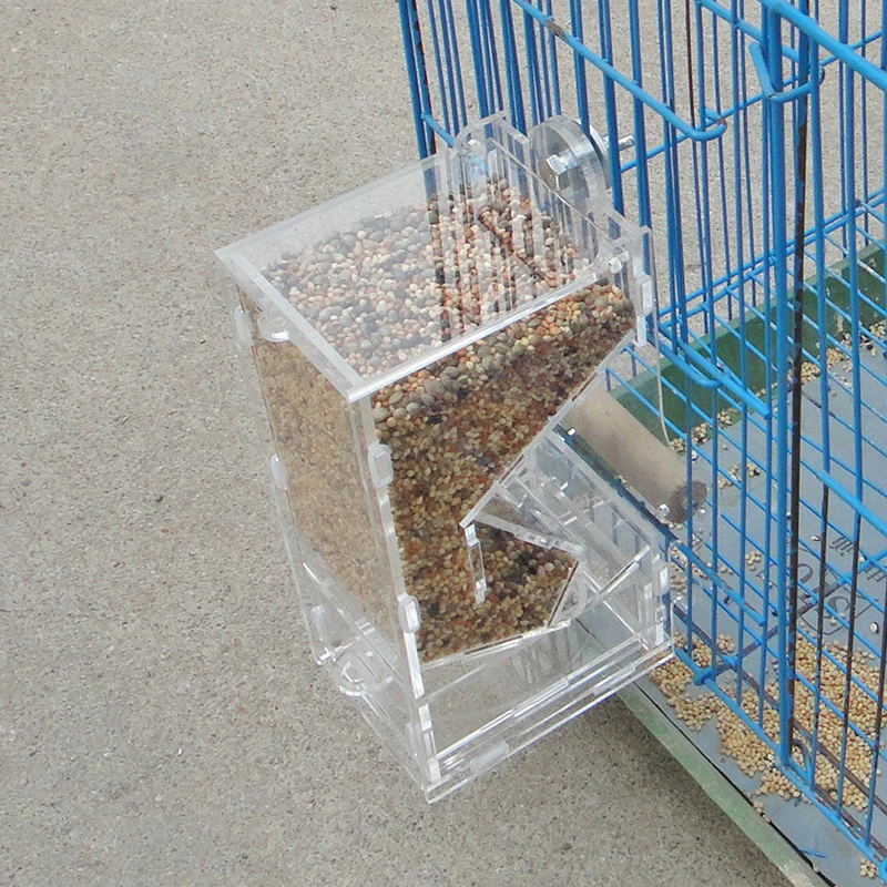 

Bird Automatic Feeder Food Container Chicken Parrot Integrated Automatic Feeder Sparrow Small Bird Feeder Poultry Birdcage Equip