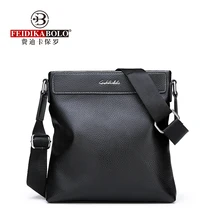 FEIDIKABOLO Genuine Leather Men’s Shoulder Bag New Fashion High Quality Briefcase Casual Wild Messenger Bag