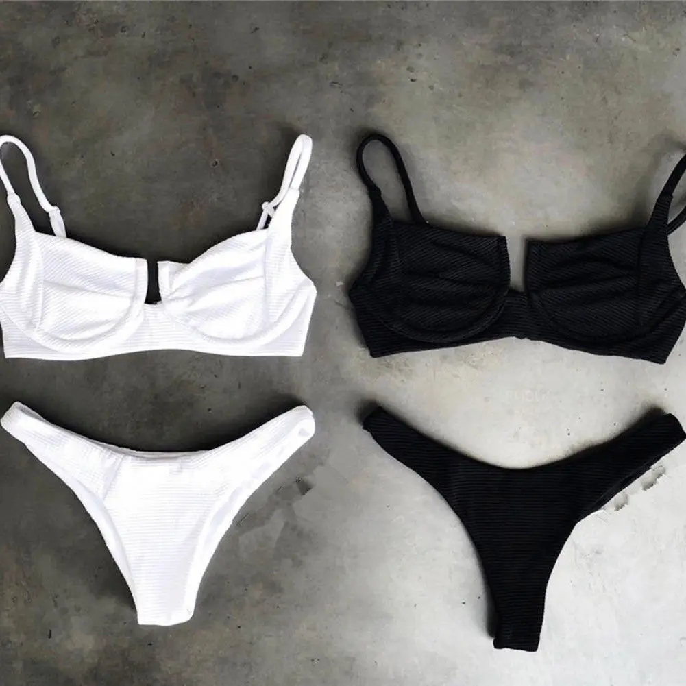 

2018 Brand New Women Ladies Padded Push-up Bikini Set Swimsuit Bathing Suit Swimwear Beachwear 2Pcs Sets