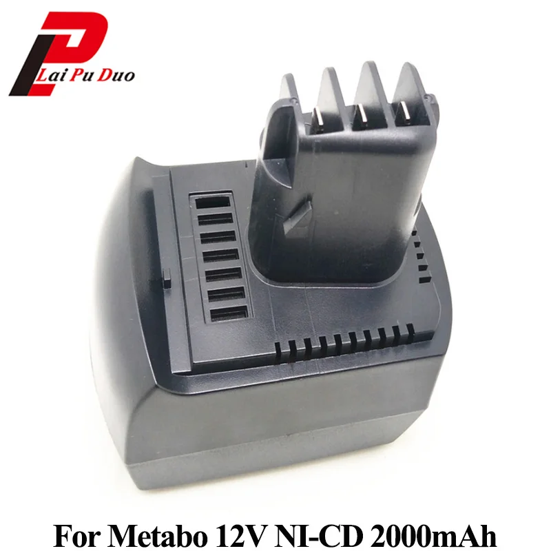 

12V 2000mAh NI-CD Power Tool Battery for METABO Ni-CD 2.0Ah 6.02151.50, BZ12SP , BSZ 12, SSP 12,BZ 12 SP, ULA9.6-18