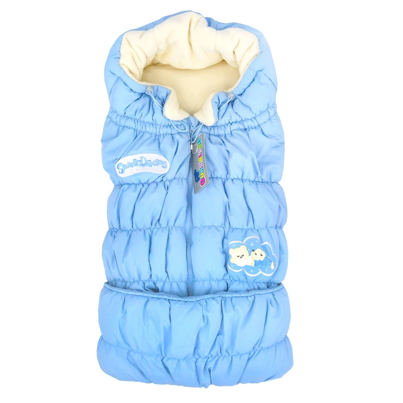 

Winter Boys Girls Baby Sleeping Bag wool Fleece Sleeveless Stroller Cart Basket Multifunctional Envelope Newborns 1501