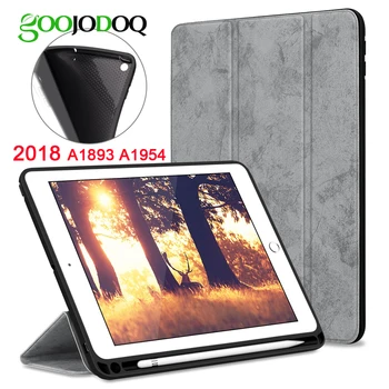 

GOOJODOQ Smart Cover for iPad 9.7 Case 2018 with Pencil Holder Lightweight Smart Case Trifold Stand with Auto Sleep