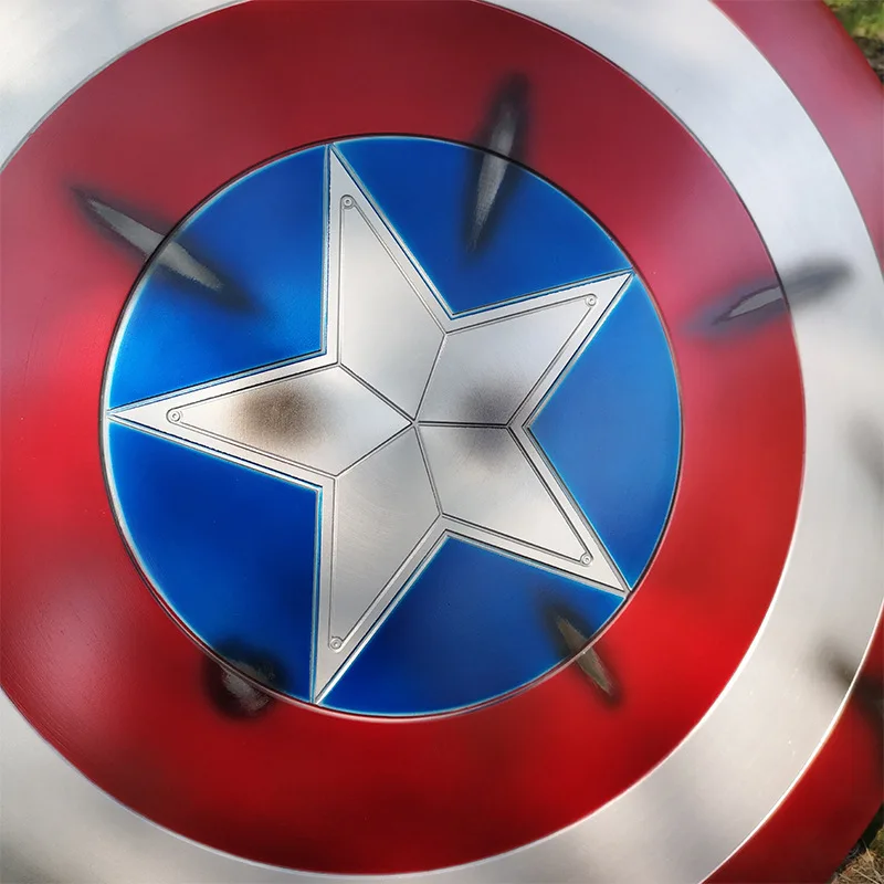 

Cosplay Prop Aluminum Metal Captain America Shield 1:1 Captain America Shield Cosplay Avengers Endgame Halloween Gift For Kids