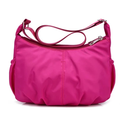 Женская сумка-хобо через плечо, Женская нейлоновая сумка, дорожная Повседневная сумка, модные оригинальные сумки для отдыха, брендовая сумка-кошелек Bolsos Mujer - Цвет: pink