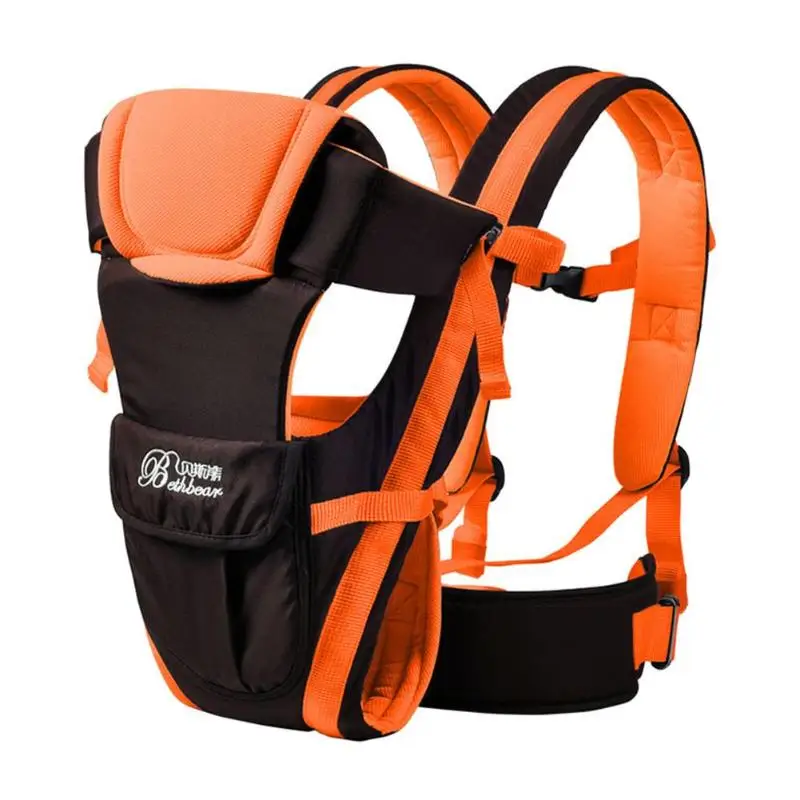 Для детей возрастом до 2 лет дышащий фронтальная кенгуру Регулируемый младенцы слинг рюкзак-кенгуру 4 стиля для Max 16 кг для
