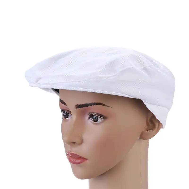 

White Cooking Chef Hat Cook Cap Waiter Baker Hat Hotel Bartender Beanie Hats for Men Women