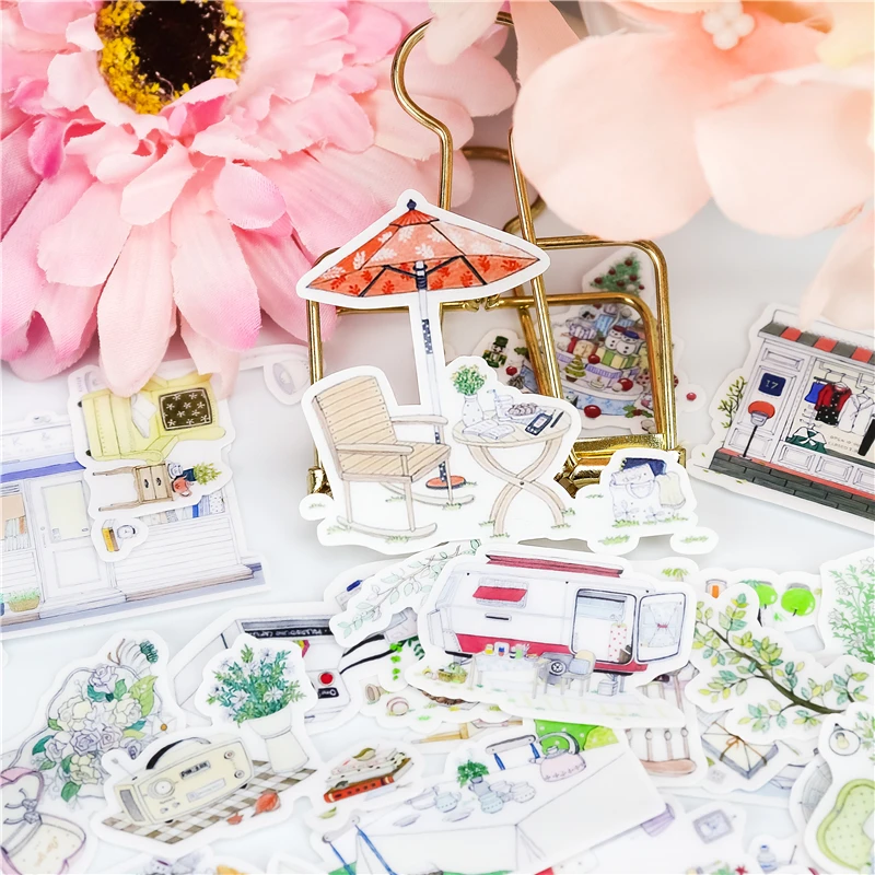 

23pcs Cute Sweet Leisure life Stickers Planner Decoration Diy Scrapbooking Label Bullet Journal Sticker Kawaii Stationery