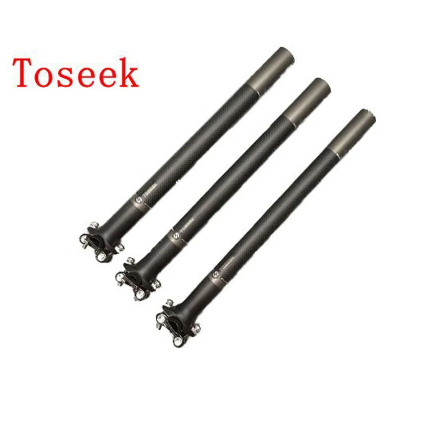 TOSEEK Carbon Fiber Bike Seatpost Cycling Seat post 27.2//30.8//31.6*350//400mm
