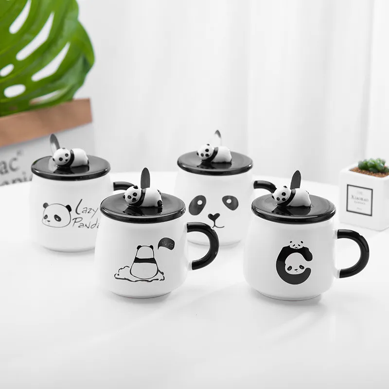 

Funny Panda Coffee Mugs Creative Ceramic Office Coffee Cup Kid's Water Cup Tumbler Cups And Mugs Christmas Birthday Gift Groot