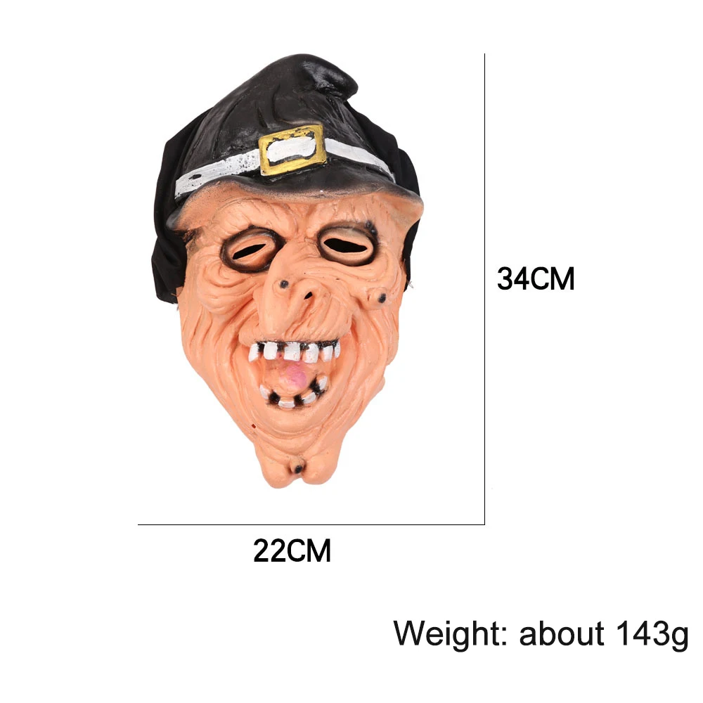 New Realistic Halloween Horror Witch Scream Mask Selicone Scary Party Mask Female Male Props Party Festival Costume Ball Mask