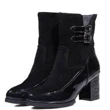 Botas Mujer большой Размеры 34–43 женская обувь femininas/Женские невысокие ботинки Мужские и женские ботильоны, Т07