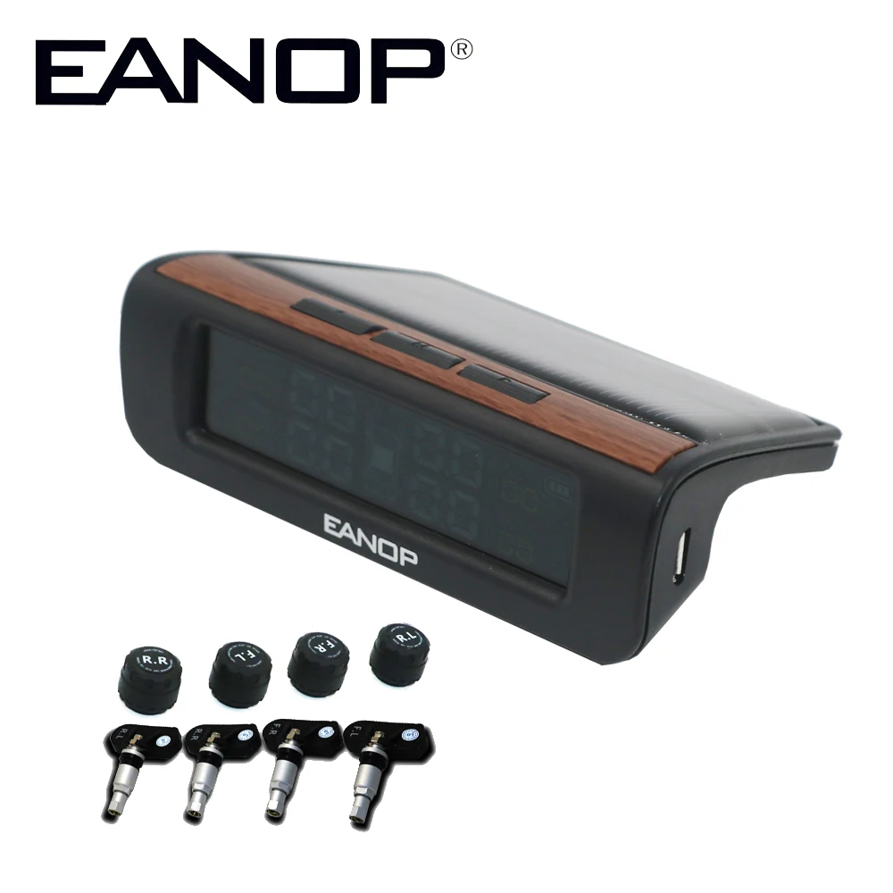 

EANOP F01 Solar TPMS tyre pressure internal & External sensor tire pressure monitoring system indicator cap for Cars
