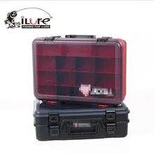 Y068 fishing Deal with Containers Multifunctional Waterproof Fishing Deal with Storage Plastic Field Double layer Fishing Instrument Storage Case