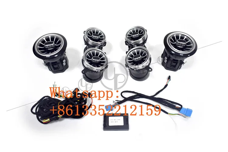 E class air conditoin cover 3D Speakers rotating tweeters fit for W213 air-condition cover with 64 color interior vents cover - Цвет: Армейский зеленый