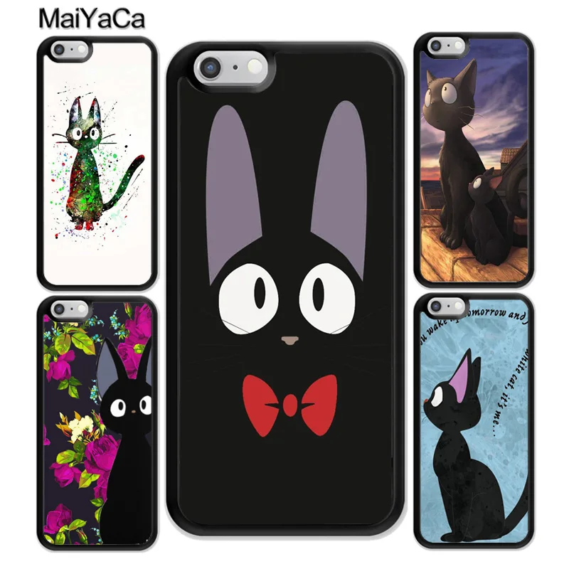MaiYaCa JIJI CAT My Neighbor TOTORO Style Soft Rubber Phone Cases For