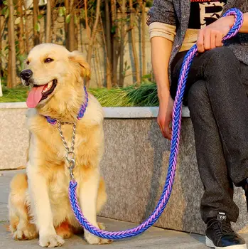 Double Strand Rope Dog Leash Set - BIg Dogs 1