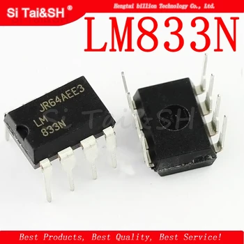 

10PCS LM833N DIP8 LM833 DIP new and original IC Dual Low Noise Operational Amplifier