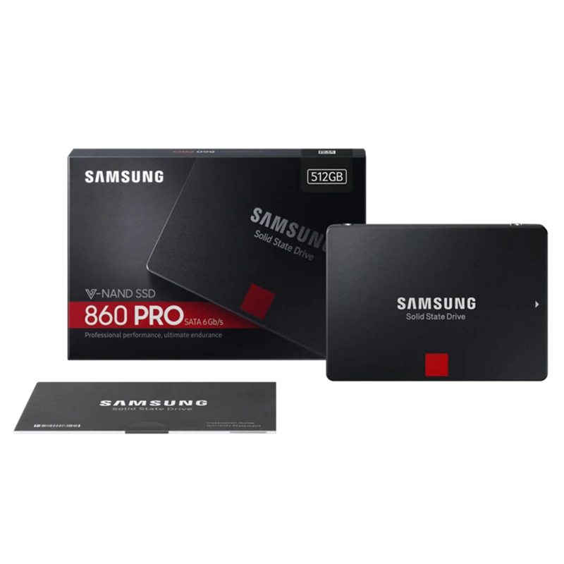 Samsung 860 PRO SSD 256 ГБ 512 ГБ Внутренний твердотельный диск HD Жесткий диск SATA 3 2,5 HDD для ноутбука Настольный ПК samsung Ssd 512 ГБ