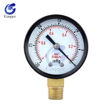 Portátil de doble escala Dial Gauge 1/4 