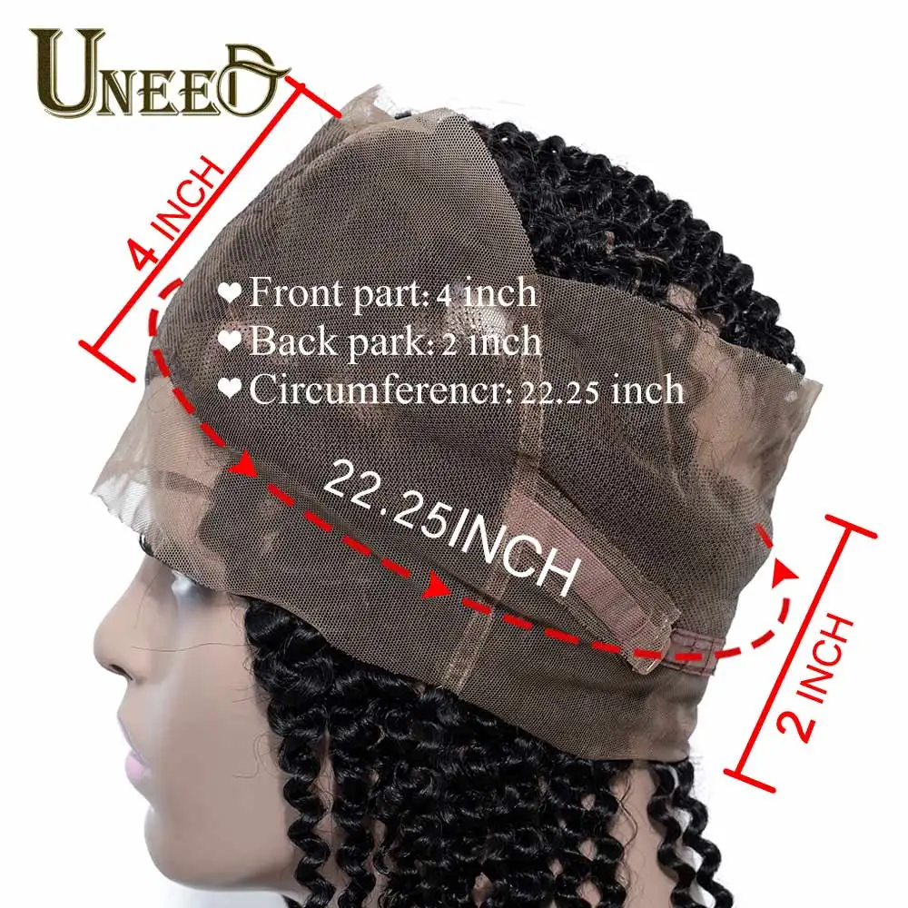 Uneed Hair Peruvian Kinky Curly Hair 3 Bundles With 360 Lace Frontal Closure 100% Remy Human Hair Weave Bundles With Frontal Uneed Hair Peruvian Kinky Curly Hair 3 Bundles With 360 Lace Frontal Closure 100% Remy Human Hair Weave Bundles With Frontal