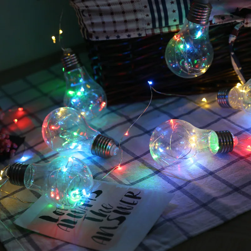 

2019 New 6x9cm Transparent Edison Bulb Lamp Christmas Tree String Light LED Night Light Party Decoration Energy Atmosphere Lamp