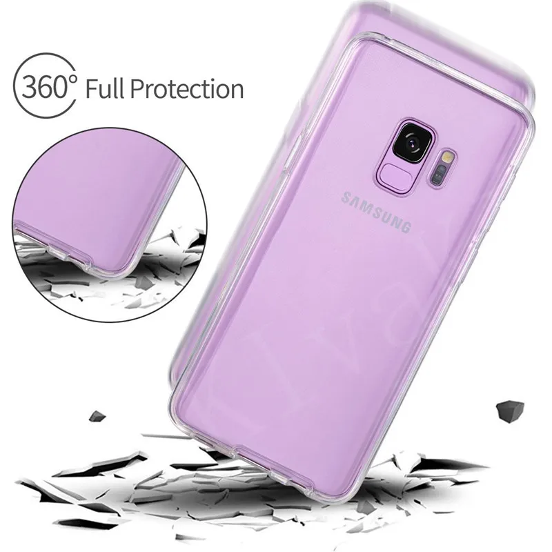 360 полная защита чехол для samsung Galaxy A50 A30 A40 A70 A10 A8 A6 плюс A9 S9 S8 S10 Plus Note 9 8 10 S6 S7 край