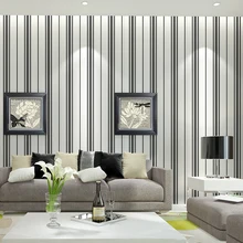duvar kagit Modern Wall Papers Home Decor Vertical Strip Wallpaper Roll Living Room Bedroom Wall Murals papel de parede listrado