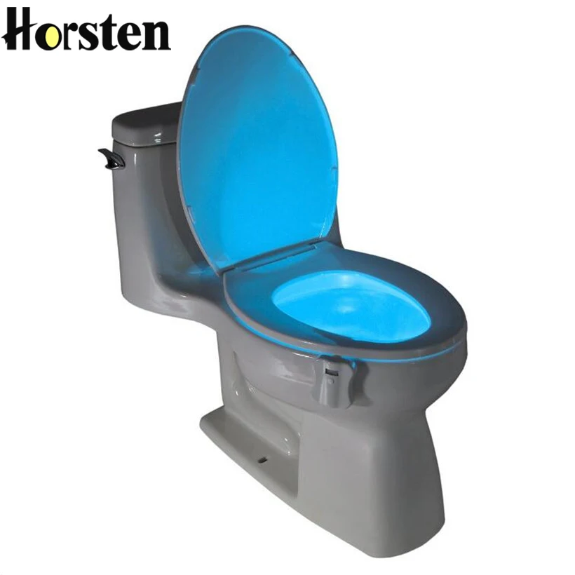 8 Colors LED Toilet Night Light Intelligent Motion Activated Toilet Nightlight Sensitive 3A Battery operated Toilet