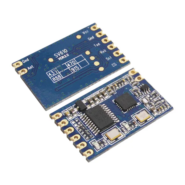 

2sets/lot Module Kit SV610 with Spring Antenna High Performance 433MHz TTL Interface Wireless RF Transmitter Receiver Module