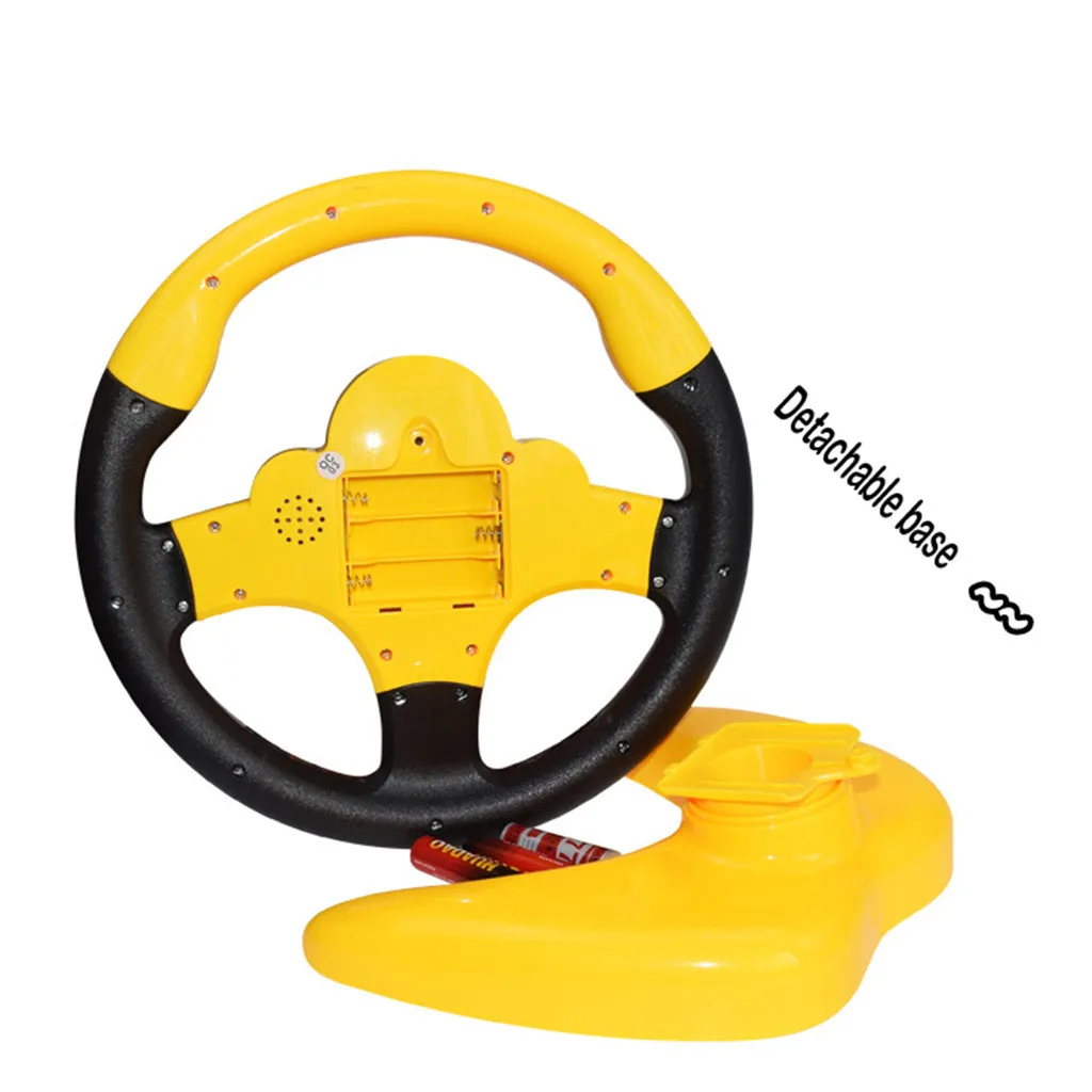 Franchise New Kid Gift Copilot Simulated Steering Wheel Racing Driver Toy Educational Sounding#606