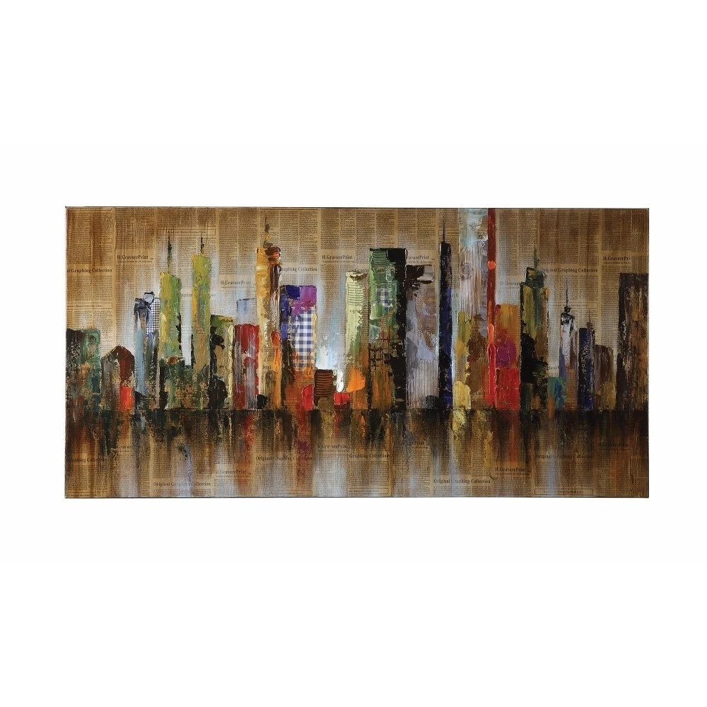 Seaside Metropolitan Wooden Wall Art, Multicolor