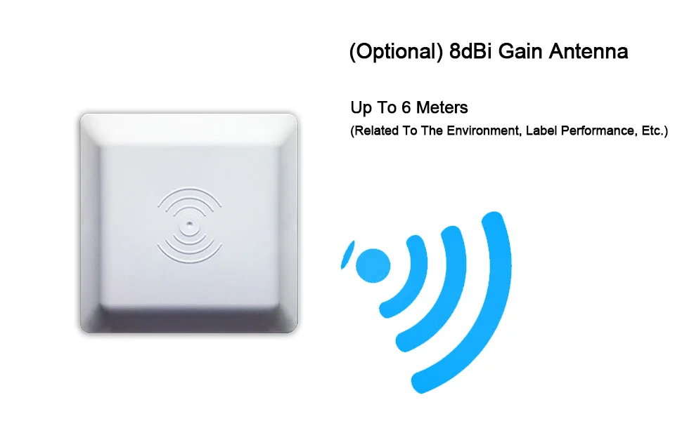Eseye UHF RFID Antenna 6m Long Distance Range With 8dbi Antenna For Parking RS232RS485Wiegand 2634 Integrative UHF Reader    