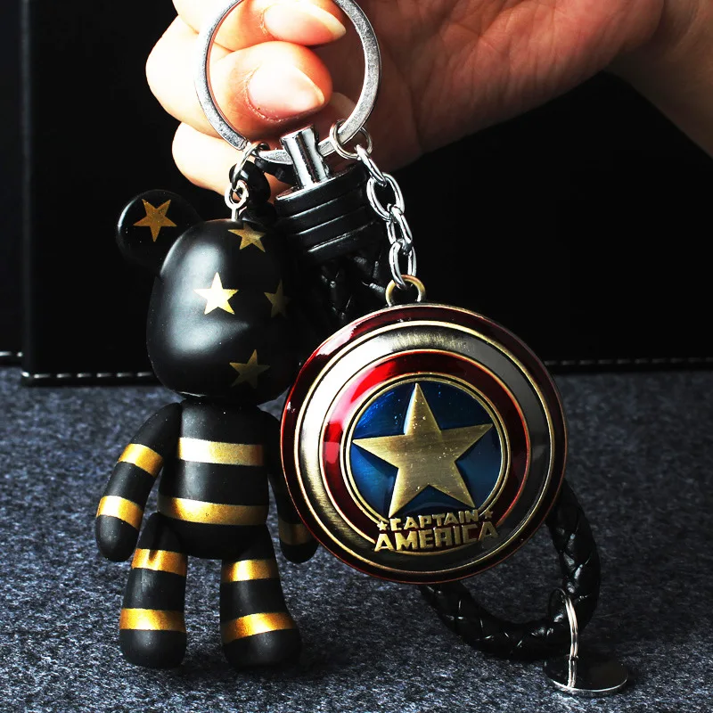 

2019 Cartoon Popobe Gloomy Bear Momo Vinyl plasitc Keychain Key Chain Bag Ornaments Pendant Kids Toys Doll Keyring
