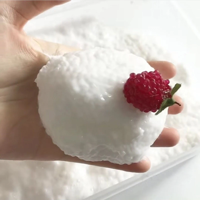 Happy Monkey 15pcs/Pack Slime DIY Accessories Toys Simulation Fruit Fluffy Clear Slime Supplies Gift Toy For Children Adult