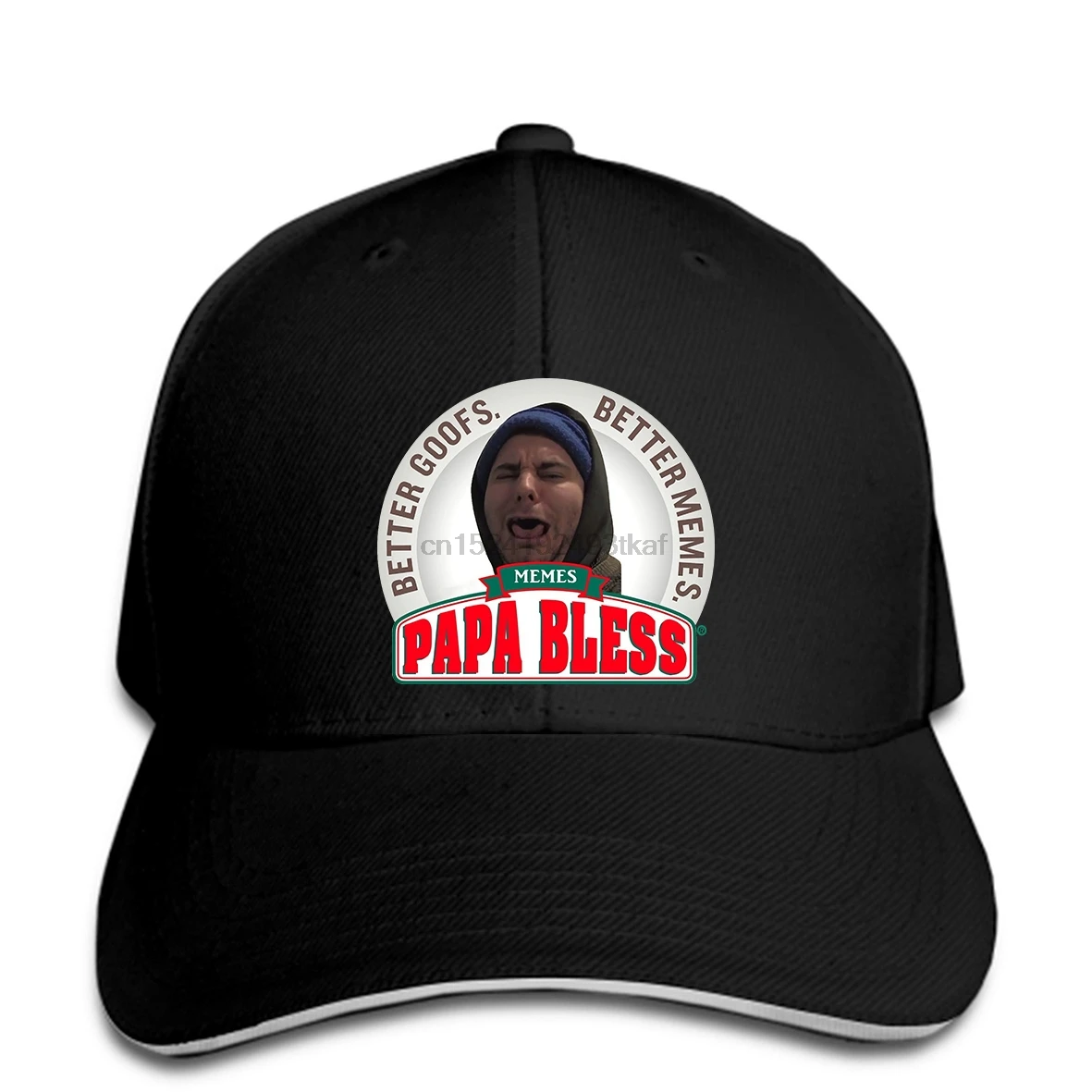 

Baseball cap Papa Bless H3H3 Men's Black Hat Peaked cap