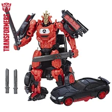 10 cm Transformation 5 KNIGHT PREMIER EDITION DELUXE Action Anime Figures TITAN Collectible Model Toys for children transformers toys the last knight premier edition steelbane deluxe dinobot slug autobot sqweeks action figures collection model